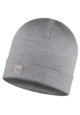 Buff 111170.933.10 Merino Heavyweight Beanie Solid Light Grey