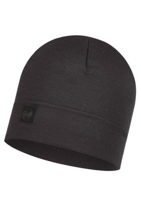 Buff 111170.999.10 Merino Heavyweight Beanie Solid Black