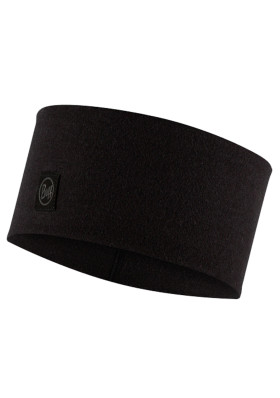 Headband Buff 129441.999.10 Merino Wide Headband Solid Black