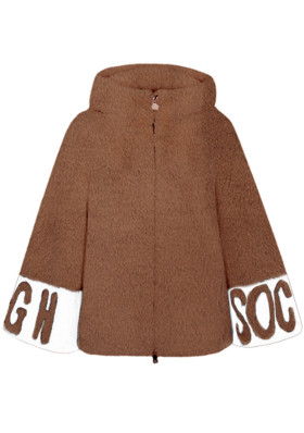 High Society Eden faux fur jacket 8000 camel/white
