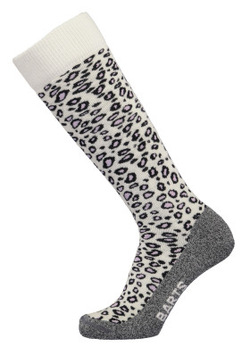 Knee socks BARTS SKISOCK ANIMAL PRINT WHITE