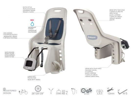 detail Author Bubbly Maxi Plus FF Child Seat (White/Blue)