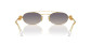 preview Miu Miu 0MU 54ZS 5AK30C53 Sunglasses Gold–Grad Blue Mirror Silver Int