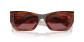 preview Miu Miu 0MU 09WS 11Q08S53 Striped Tobacco-Dark Violet