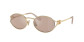 preview Miu Miu 0MU 52YS ZVN20F54 Sunglasses – Pale Gold / Pink Mirror with Internal Silver