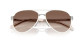 preview Prada PR B57S 23E10S Sunglasses – Silver / Caff Sfumato Specchio Oro