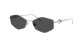 preview Jimmy Choo JC4017 300287 55 Sunglasses – Silver / Dark Grey