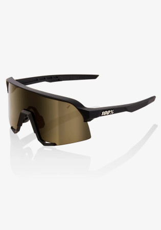 detail 100% S3 - Soft Tact Black - Soft Gold Mirror Lens