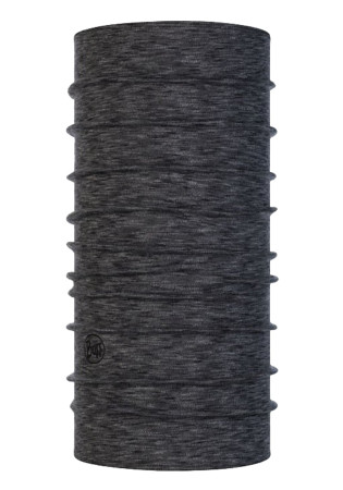 detail Neckerchief Buff 117820.901.10 Merino Midweight Multi Stripes Graphite