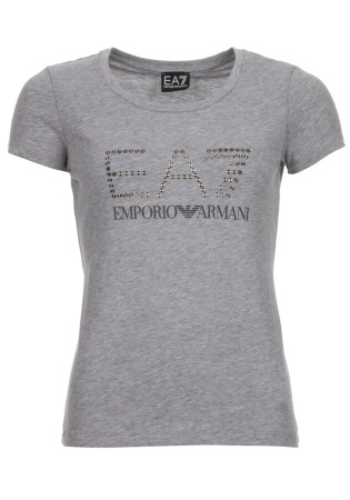 detail Women's T-Shirt Armani 6ZTT88 Medium Gray