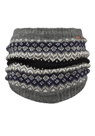 detail Knitted scarf Barts Gregoris Col Dark Heather