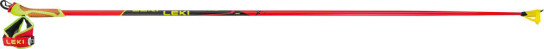 detail Leki HRC team, bright red-neonyellow-black
