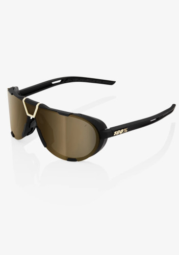 100% Westcraft - Soft Tact Black - Soft Gold Mirror Lens
