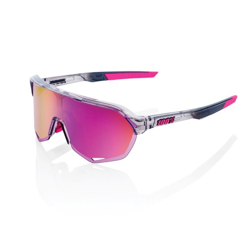 detail 100% S2 - Polished Translucent Grey - Purple Multilayer Mirror Lens