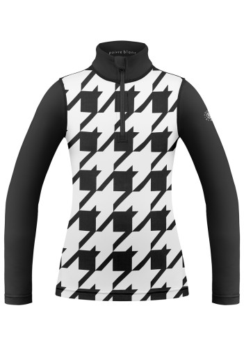 Poivre Blanc W23-1940-WO/C Base Layer Shirt Check Black