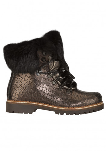 Women's luxury fur boots Nis 1515404A/41 Scarponcino Pelle Vitello