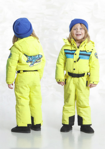 Kids' Jacket POIVRE BLANC W18-0930-BBBY SKI ALLOVER VIVID YELLOW