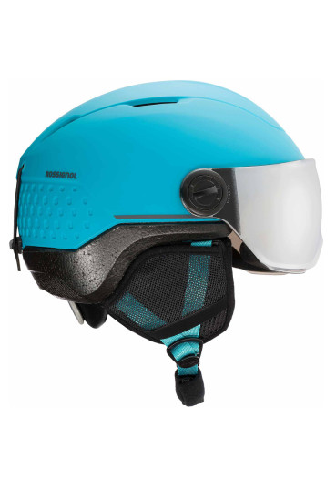detail Kids' Helmet Rossignol Whoopee Visor Impacts blue/black