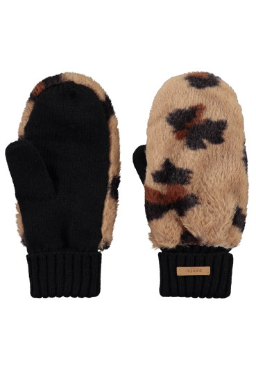 detail Barts Dorothy Mitts Print Brown