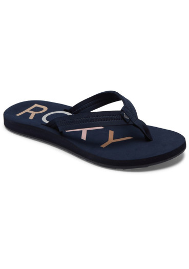 detail Women's flip flops Roxy ARJL100866 Navy Vista III