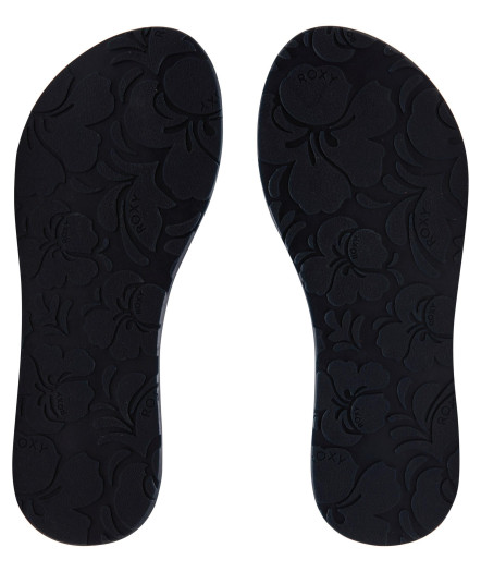 detail Women's flip flops Roxy ARJL100866 Navy Vista III