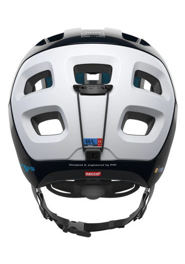 detail Cycling helmet POC Tectal Race MIPS Uranium Black/Hydrogen White Matt