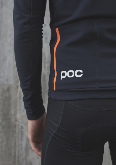 detail Cycling jersey POC Radiant Jersey Navy Black