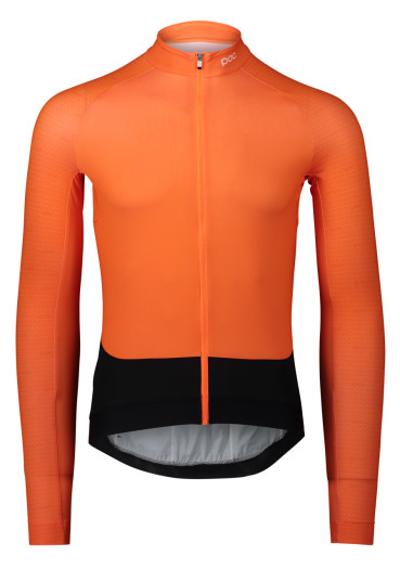 detail Men's cycling jersey POC Ms Essential Road LS Jersey POC O Zink Orange