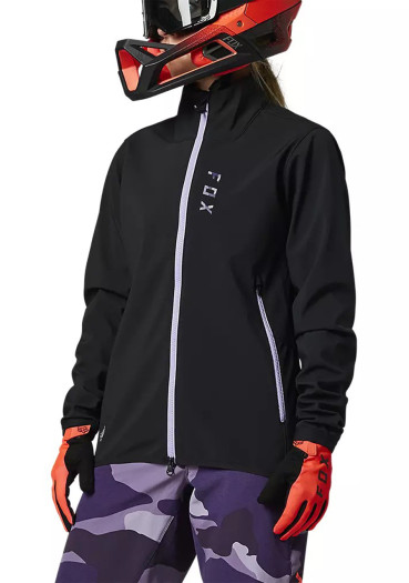 detail FOX W Ranger Fire Jacket Black/Purple Women's Cycling Jacket
