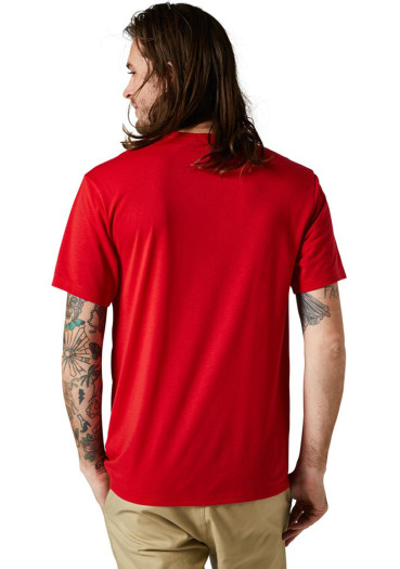 detail Men's T-shirt Fox Pinnacle Ss Tech Tee Flame Red