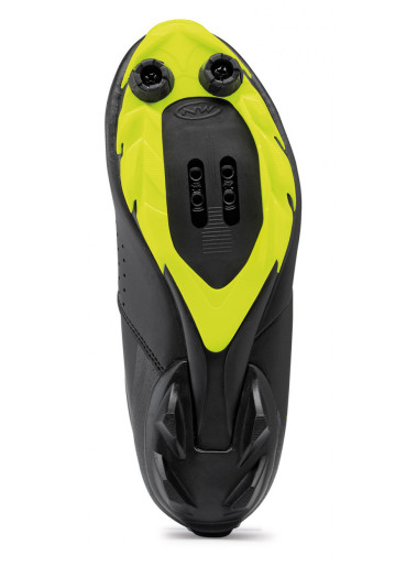 detail Children's cycling shoes NORTHWAVE ORIGIN JUNIOR BLACK/YELLOW FLUO