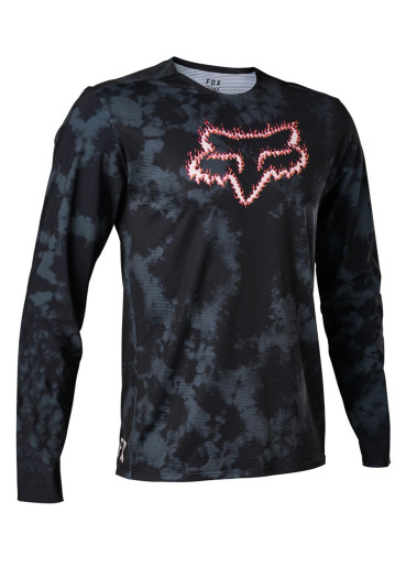 detail Men´s  long sleeve jersey Fox Flexair LS Jersey TS57 Black