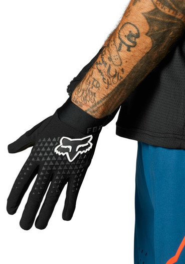 detail Men's Cycling Gloves Fox Defend Glove Black