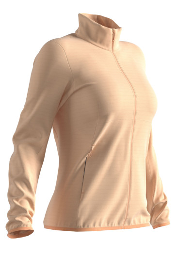 detail Salomon Outrack Full Zip Mid W Apricot Ice