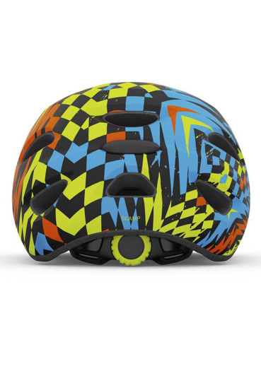 detail Children's cycling helmet Giro Scamp Mat Black Check Fade
