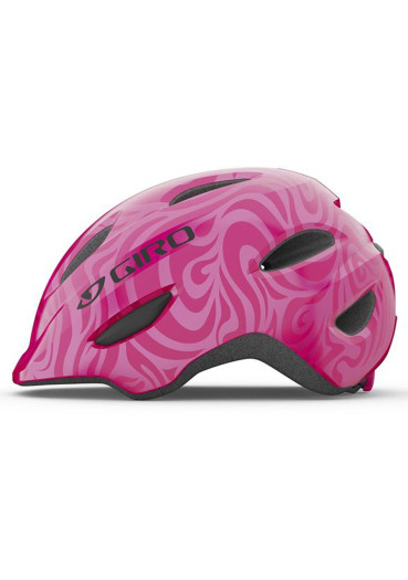 detail CHILDREN'S HELMET GIRO SCAMP BRIGHT PINK / PEARL