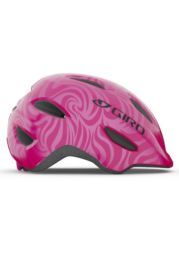 detail CHILDREN'S HELMET GIRO SCAMP BRIGHT PINK / PEARL