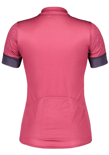 detail Women’s cycling jersey Scott Shirt W's Endurance 20 SS – Carmine Pink / Dark Purple