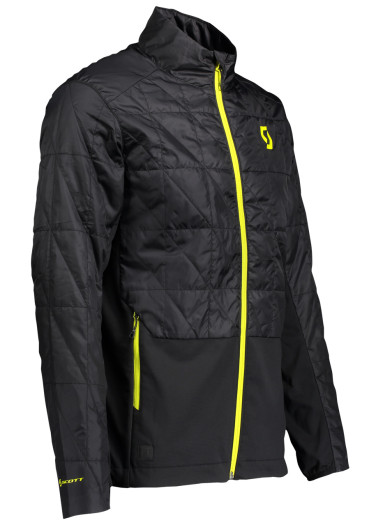 detail Scott Jacket M's Insuloft Hybrid FT Men's Jacket Black/Sulphur Yellow