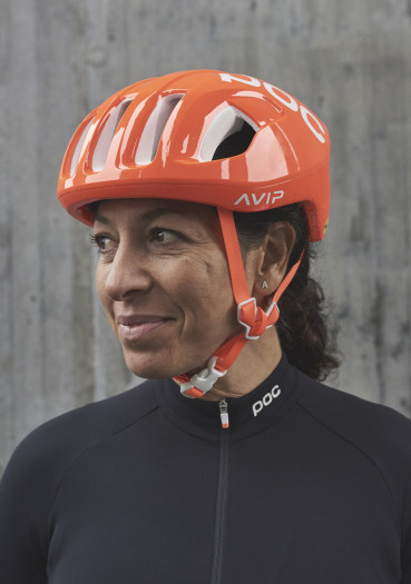 detail Cycling Helmet POC Ventral MIPS Fluorescent Orange AVIP