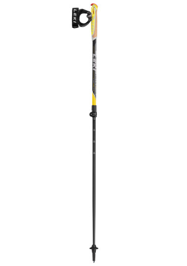 detail Leki Poles Spin Shark SL, black-schwefelgelb-white, 100 - 130 cm
