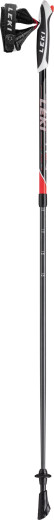 detail Leki Poles Spin, black-white-fluorescent red, 100 - 130 cm
