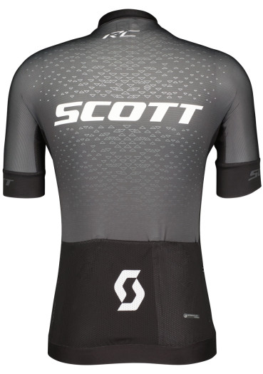 detail Men’s cycling jersey Scott Shirt M's RC Pro SS – Black / White
