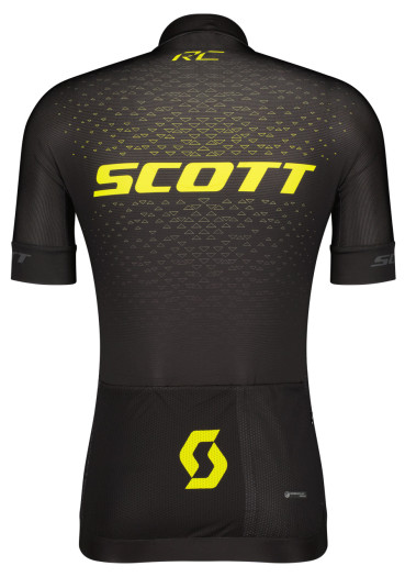 detail Men’s cycling jersey Scott Shirt M's RC Pro SS – Black / Sulphur Yellow
