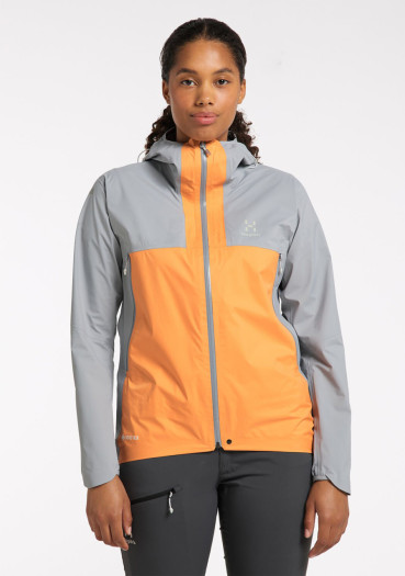 detail Women's jacket Haglöfs 605231-4TL L.I.M GTX Active W gray/orange