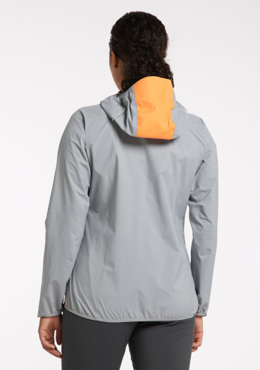 detail Women's jacket Haglöfs 605231-4TL L.I.M GTX Active W gray/orange