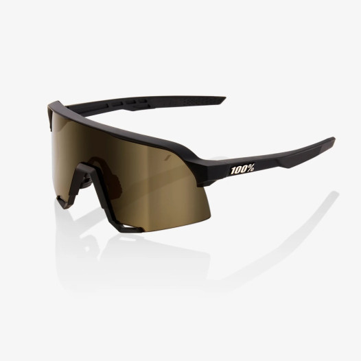 detail 100% S3 - Soft Tact Black - Soft Gold Mirror Lens