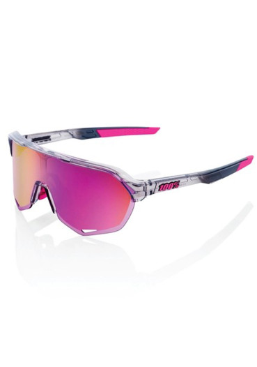 detail 100% S2 - Polished Translucent Grey - Purple Multilayer Mirror Lens