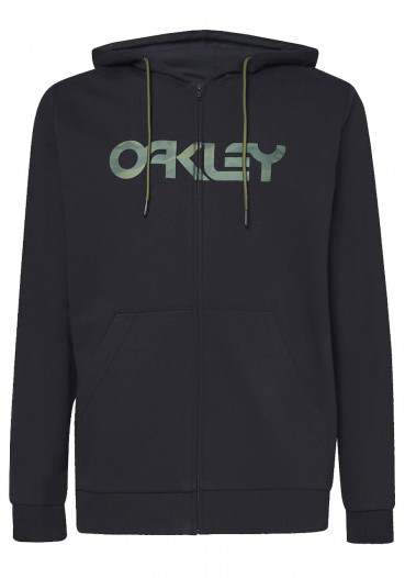 detail Men's sweatshirt Oakley Teddy Full Zip Hoddie Black/Core Camo
