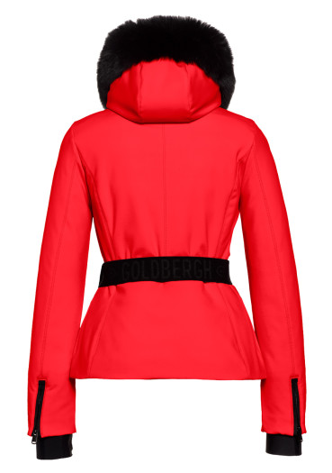detail Women's jacket Goldbergh Hida Jacket Real Fox Fur Flame